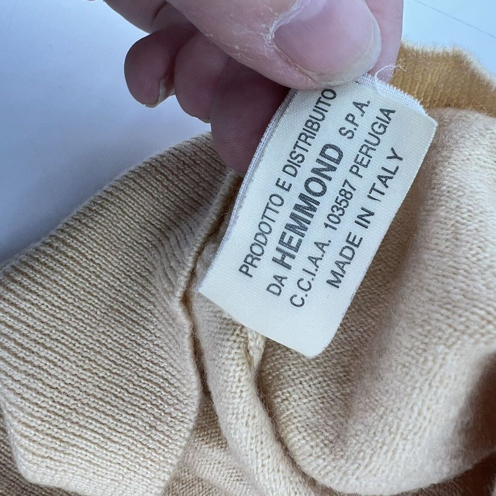Valentino Studio Long Sleeve Mock Neck Sweater 100% Merino Wool Italy Size Small - Picture 6 of 6